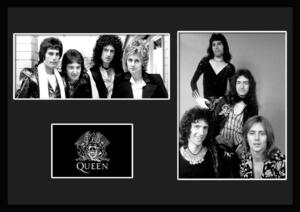 10種類!Queen/クイーン/ROCK/ロックバンドグループ/証明書付きフレーム/BW/モノクロ/ディスプレイ (4-3W)