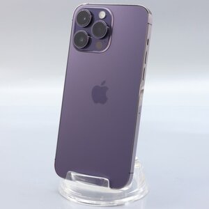 Apple iPhone14 Pro Max 128GB Deep Purple A2893 MQ993J/A バッテリ89% ■SIMフリー★Joshin(ジャンク)8172【1円開始・送料無料】