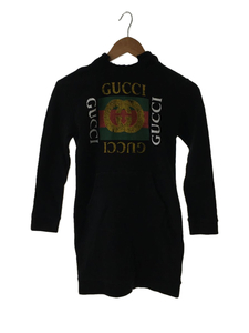 GUCCI◆ワンピース/-/コットン/BLK/プリント