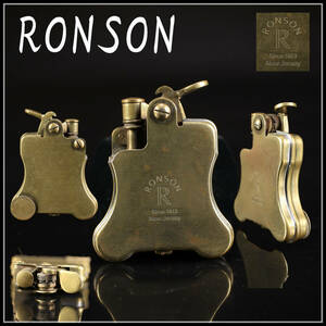 【秀】ZB867 【RONSON】 ロンソン オイルライター／箱付 着火確認済 美品！r