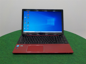 カメラ内蔵/中古/15.6型/ノートPC/Windows10/新品SSD256/8GB/4世代i3/TOSHIBA　T554/45LR 　Office搭載/HDMI/無線WIFI/テンキー