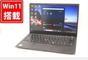 中古良品 フルHD 14型 Lenovo ThinkPad X1 Carbon Windows11 八世代 i7-8650U 16GB NVMe 512GB-SSD カメラ 無線 Office付 管:1832m