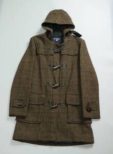 Y155/The DUFFER of ST.GEORGE/ダファー/日本製/ツイードコート/ダッフルコート/チェック柄/メンズ/Mサイズ/美品/