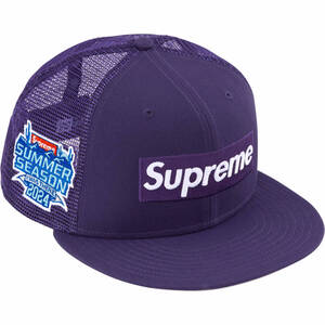 ☆新品◇ SUPREME シュプリーム 24ss BOX LOGO MESH NEW ERA ボックスロゴ ニューエラ メッシュキャップ PURPLE パープル 7 3/4 61.5cm