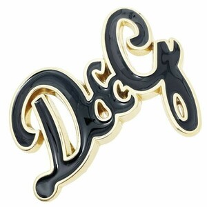 13986 ドルチェ&ガッバーナ ベルトバックル D&G ロゴ バックル ブラック 黒 ゴールド金具 DOLCE &