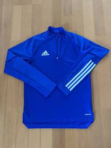 adidas★アディダス★AEROREADY★トレーニングトップス★長袖シャツ★ブルー★Sサイズ【USED】美品