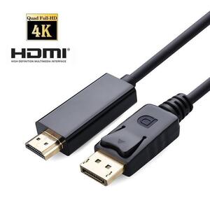 DisplayPort to HDMI 高解像度 変換ケーブル アダプタ コンバータ 1.8m DP1.2-HDMI オス－オス 1080P/2160P対応 4K2K