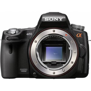 【中古】SONY デジタル一眼レフカメラ α55 ボディ ブラック SLT-A55V