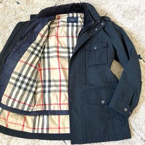 美品！Lサイズ◆5wayBURBERRY LONDON バーバリー ロンドン ブルゾン ライナー メガチェック ミリタリー ジャケット フード キルティング