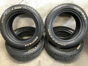 【225/60R17】9分山21年製GRIP MAX GRIP ICE X SUV スタッドレスタイヤ 4本