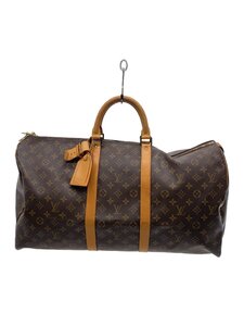 LOUIS VUITTON◆キーポル55_モノグラム・キャンバス_BRW/PVC/BRW