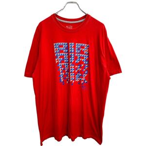 NIKE 半袖 プリント Tシャツ 2XLサイズ ナイキ スタンダードフィット ビッグサイズ レッド 古着卸 アメリカ仕入 t2408-4136