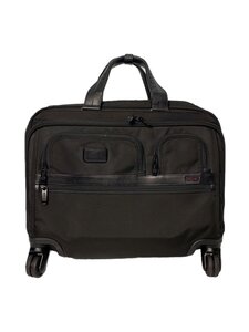 TUMI◆トラベルキャリー/4Wheel DLX Breaf Laptop Case Alpha2/PVC/ブラック