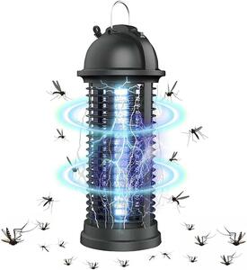電撃殺虫器 蚊取り器 殺虫灯 UV光源誘引式 電撃二合一 捕虫器 360°強力蚊