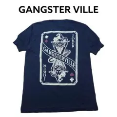 ギャングスタービル　ビッグプリント　ヘンリーネックTシャツ　GANGSTER