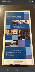 西武ホールディングス 株主ご優待券冊子 500株以上1000株未満　数量２