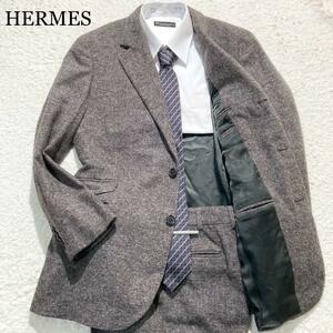 【希少☆廃盤☆極美品】HERMES スーツ カシミヤ100% ゴルチェ期 50