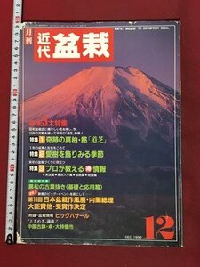 ｍ※　月刊　近代　盆栽　1990.12　特集：奇跡の真柏・銘「道芝」　愛樹を飾りみる季節　プロが教える得情報　　/I122