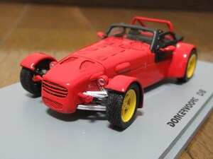 【未展示品】1/43ミニカー　ドンカーブート　Donkervoort　D8　Open　Red　赤　SPARK/REPLICARS　スパーク　スーパーセブン【管理：1048】