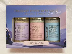 ○未開封 Salts&CO. 1000g×3本 エプソム バスソルト 計量スプーン付 3種類のプレミアムフレグランス EPSOM BATH SALTS リラックス ギフト