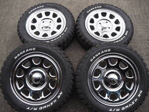 ☆新品☆在庫限り 4X4 デイトナ クローム マッド M/T 165/65R14 ホワイトレターSET ハスラー フレアクロスオーバー キャスト アクティバ