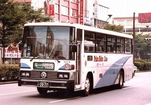 【 バス写真 Lサイズ 】 西鉄 懐かしのS型1987年式 ■ 4229北九州22か2077
