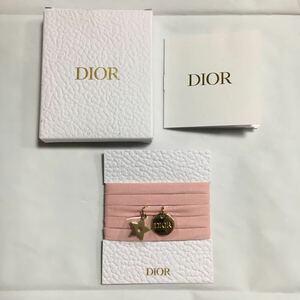 新品未使用 Christian Dior クリスチャンディオール ブレスレット チャーム付き ゴールド ピンク 説明書 箱付き 送料一律370円