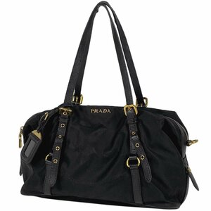 プラダ PRADA ロゴ ハンドバッグ ショルダーバッグ ハンドバッグ ナイロン ネロ(ブラック) レディース 【中古】