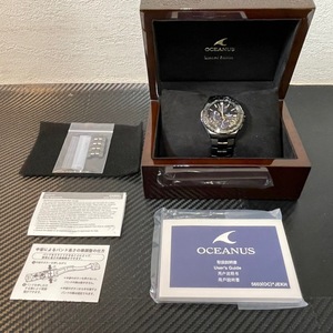 ★☆ 美品 CASIO カシオ OCEANUS オシアナス Manta マンタ OCW-S5000MES-1AJR 金 蒔絵 300本 限定　☆★