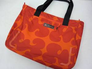 美品 adidas marimekko アディダス マリメッコ トートバッグ コラボ ナイロン 赤系 ●⑧a