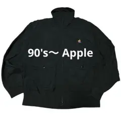 希少 90年代 Apple(アップル)ナイロンジャケット 黒