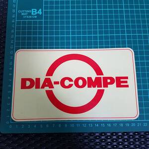 ♯123　DIA-COMPE sticker ダイアコンペ　特大幅21㎝　ステッカー シール ヴィンテージ