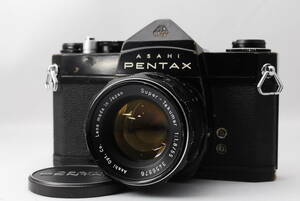 整備済み ペンタックス SL ブラック Super-Takumar 55mm f1.8 レンズセット　#0216 かf