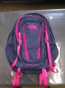 送料無料 THE NORTH FACE トレッキングバッグ SINGLE SHOT NM71603 ネイビーxピンク 中古