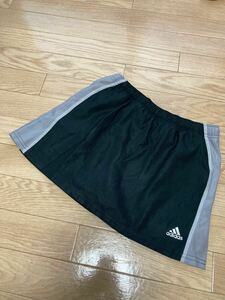 adidas アディダス テニス スコート　パンツ　黒　グレー　レディース　M