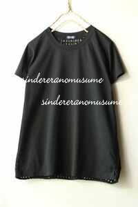 ★ジャーナルスタンダード　黒クルーネックTシャツ　異素材バックレース★