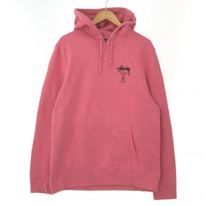 【中古】STUSSY Basic Hoodie M ピンク ステューシー[240010447503]