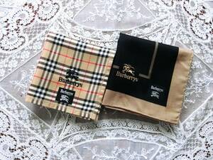 ☆バーバリー BURBERRY ＊ハンカチ＊ 2枚セット 59【新品未使用】