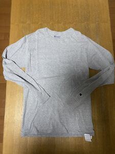 Campionチャンピオン ロングスリーブTシャツ 無地 表記 S Asiaサイズ M グレー 長袖Tシャツ