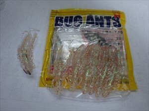 【メール便 ]　エコギア　　ＢＵＧ　ＡＮＴＳ　　３インチⅩ６本　　　Ｑ３未使用