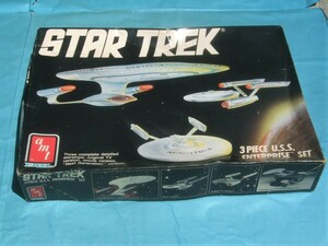 難有　AMT ERTL NO.6618 1/2500 STAR TREK 3PIECE U.S.S. ENTERPRISE SET