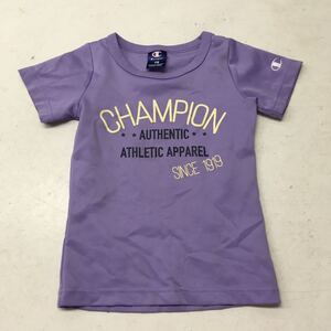 送料無料★champion チャンピオン★半袖Tシャツ　スポーツウェア★女の子　キッズ　110★パープル#40623sj128