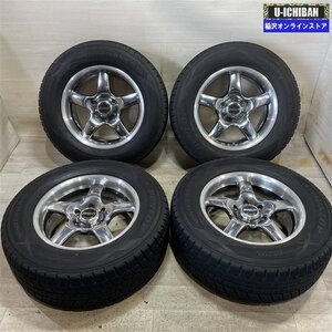 プラド 等 ブラッドレー 8-18+18 6H139.7 ダンロップ SJ8 275/60R18 18インチ スタッドレス 4本セット 009