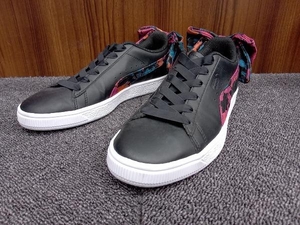 PUMA／プーマ／Basket Bow／369239-01／24cm／ブラック／スニーカー