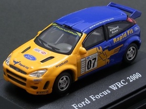 ☆☆日曜夜☆ルース☆FORD FOCUS WRC 2000☆PATRICK MAGAUD☆MARTIN ROWE☆CARARAMA☆HONGWELL☆1/72