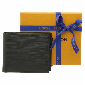 ★D2609 新同!! ルイヴィトン エピ ポルトフォイユ・マルコNM 二つ折財布 M62289 ブラック LOUIS VUITTON メンズ★