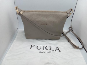 FURLA ショルダーバッグ グレーブラウン フルラ 保存袋付き