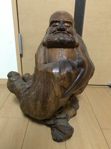 ★ 達磨大師の木製仏像 約44cm ★