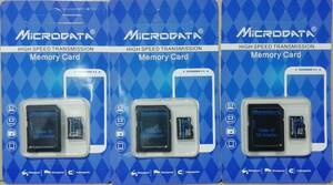 マイクロSDカード　32GB　 3枚　未使用