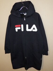 z6741FILA★フィラ★ロゴプリント★ロング丈ジップパーカー★ワンピース★レア★サイズS★激安